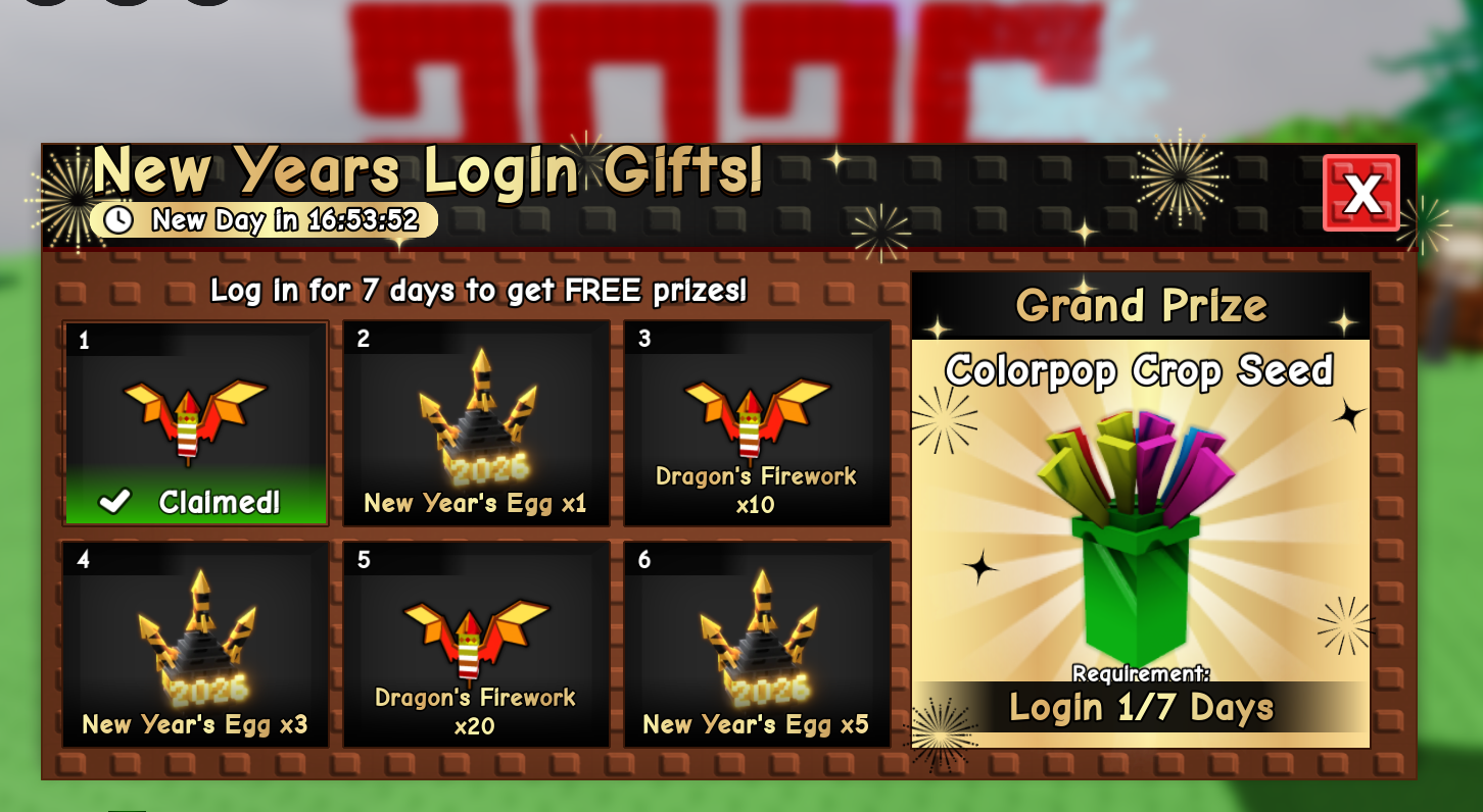 Grow a Garden 🎉NEW YEAR EVENT🎉 Guides - Image 3