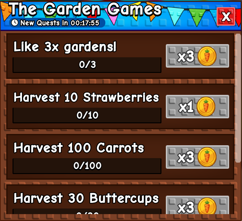 grow a garden games quests
