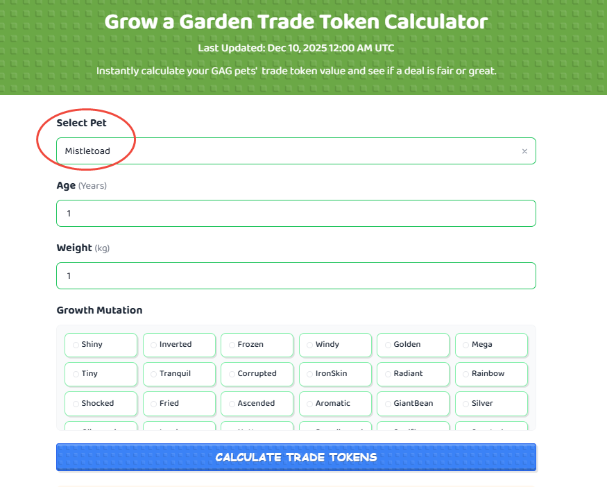 Tips for Trading the Mistletoad in Grow a Garden
