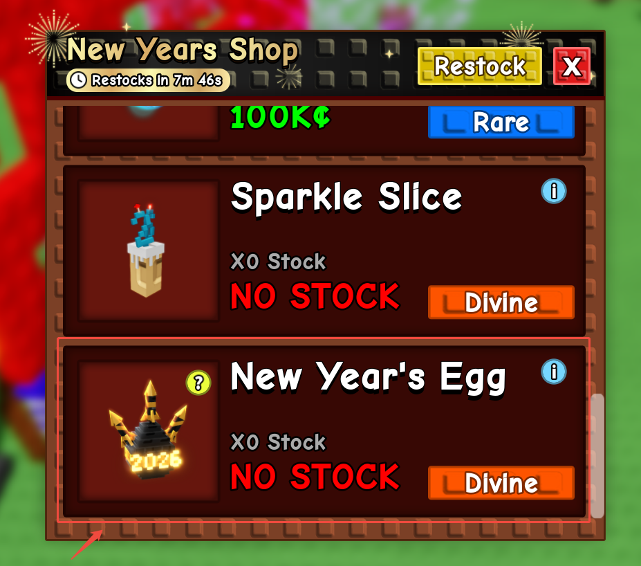 grow a garden new years shop