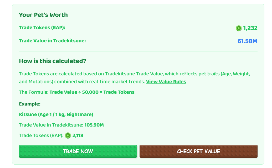 grow a garden t rex token value