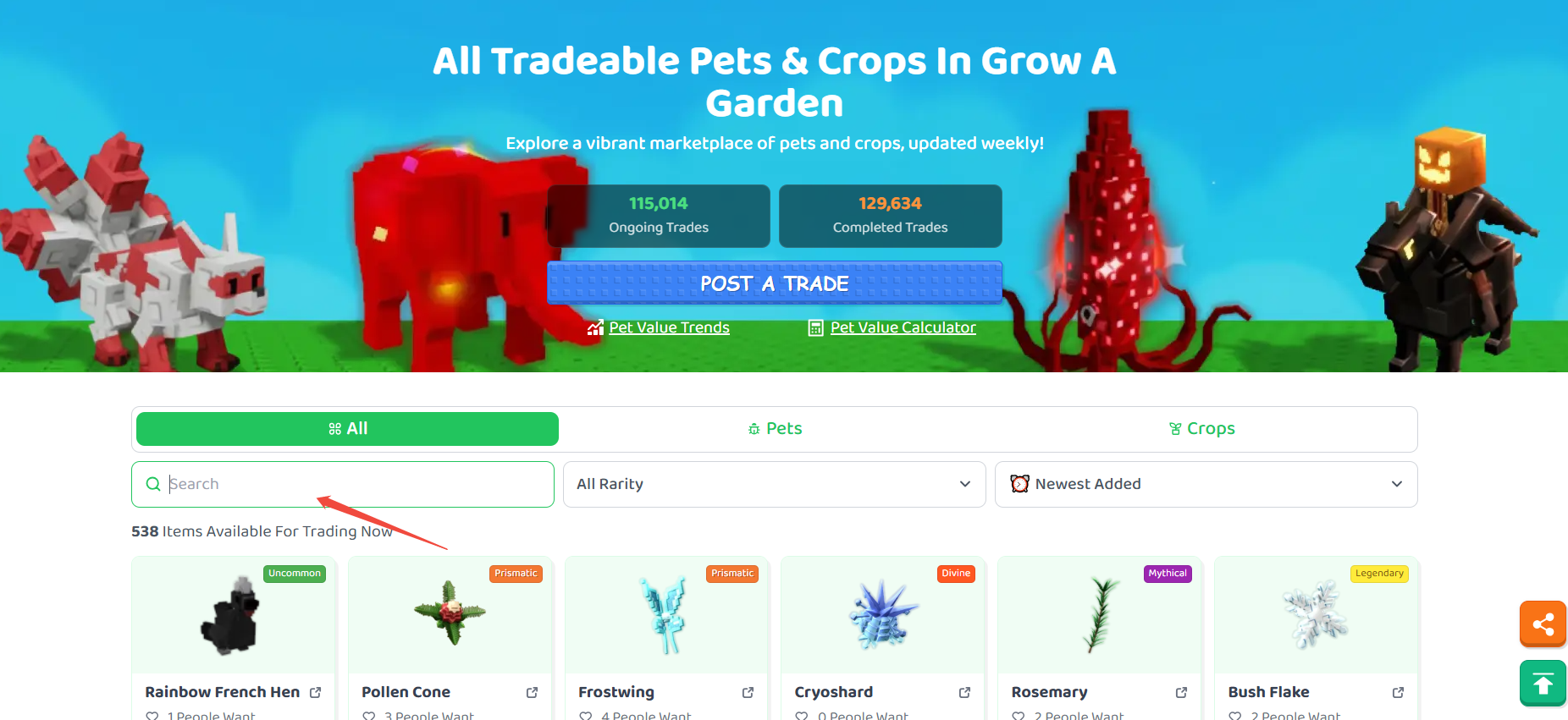 grow a garden pet trade