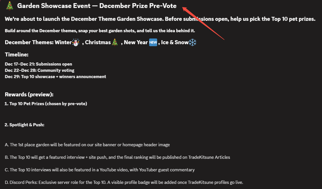 grow a garden showcase prizes